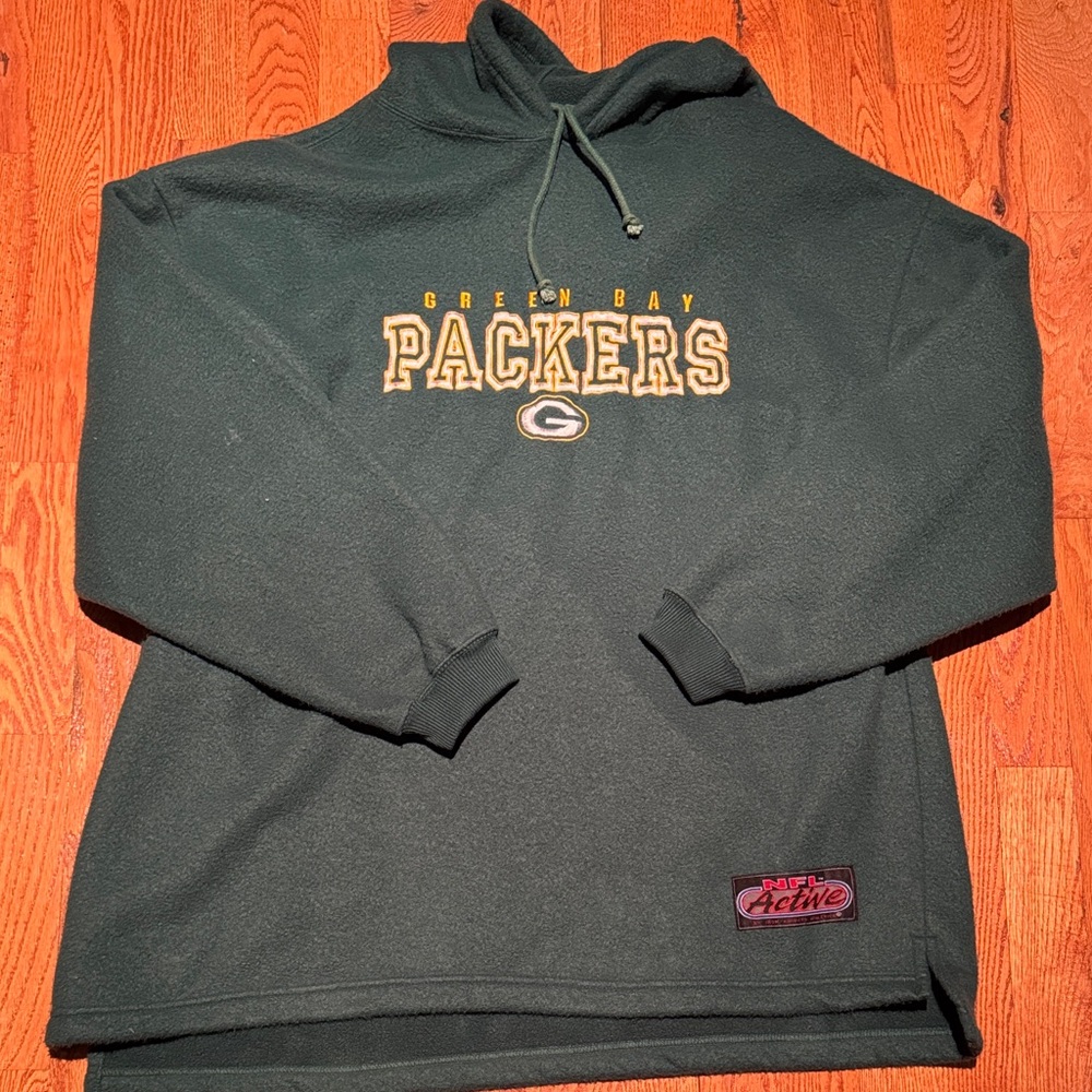 NFL Active vintage Green Bay Packers fleece hoodie size XL